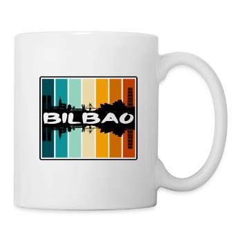 Bilbao Spanien Skyline Silhouette Reise Souvenir - Tasse - Weiß - Rechts