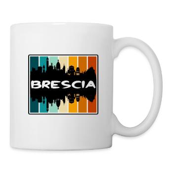 Brescia Italie Skyline Silhouette Souvenir de voyage - Mug blanc - blanc - Droite