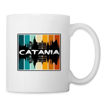 Catane Italie Skyline Silhouette Voyage Souvenir - Mug blanc - blanc - Droite