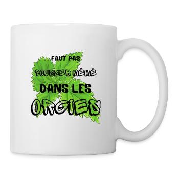 Faut pas pousser mémé - Mug blanc - blanc - Droite