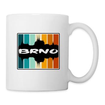 Brünn Tschechien Skyline Silhouette Reise Souvenir - Tasse - Weiß - Rechts