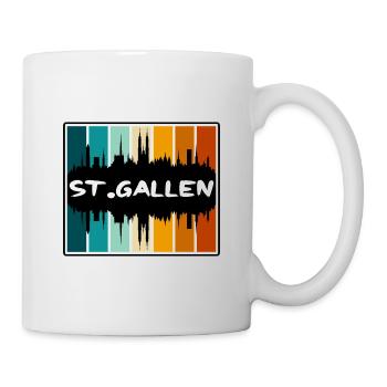 St. Gallen Switzerland Skyline Silhouette Travel S - Mug - white - Right