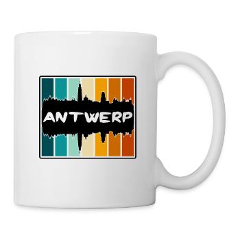 Anvers Belgique Skyline Silhouette Voyage Souvenir - Mug blanc - blanc - Droite