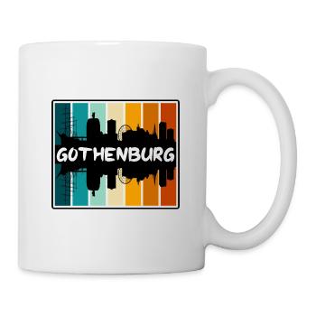 Göteborg Suède Skyline Silhouette Travel Souven - Mug blanc - blanc - Droite