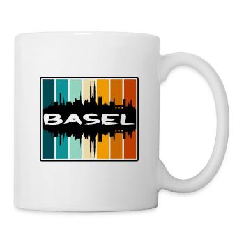 Basel Schweiz Skyline Silhouette Travel Souven - Tasse - Weiß - Rechts