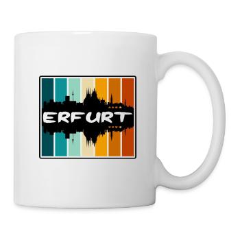 Erfurt Deutschland Skyline Silhouette Reisesouvenir - Tasse - Weiß - Rechts