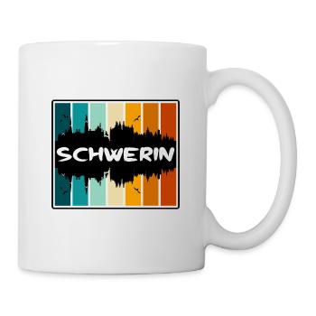 Schwerin Deutschland Skyline Silhouette Travel Souveni - Tasse - Weiß - Rechts
