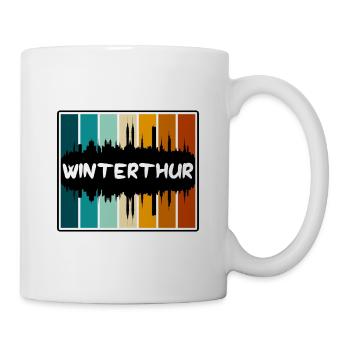 Winterthur Switzerland Skyline Silhouette Travel S - Mug - white - Right