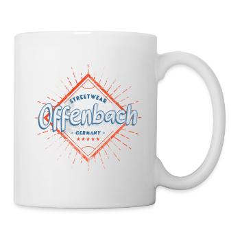 Offenbach Deutschland Stadt Skyline Heimat Liebe - Tasse - Weiß - Rechts