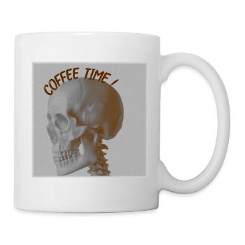 coffee time skull - Mug blanc - blanc - Droite