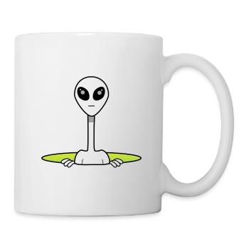 Alien de l’espace - Mug blanc - blanc - Droite