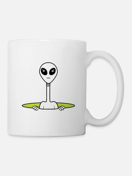 Alien aus dem All - Tasse - Weiß