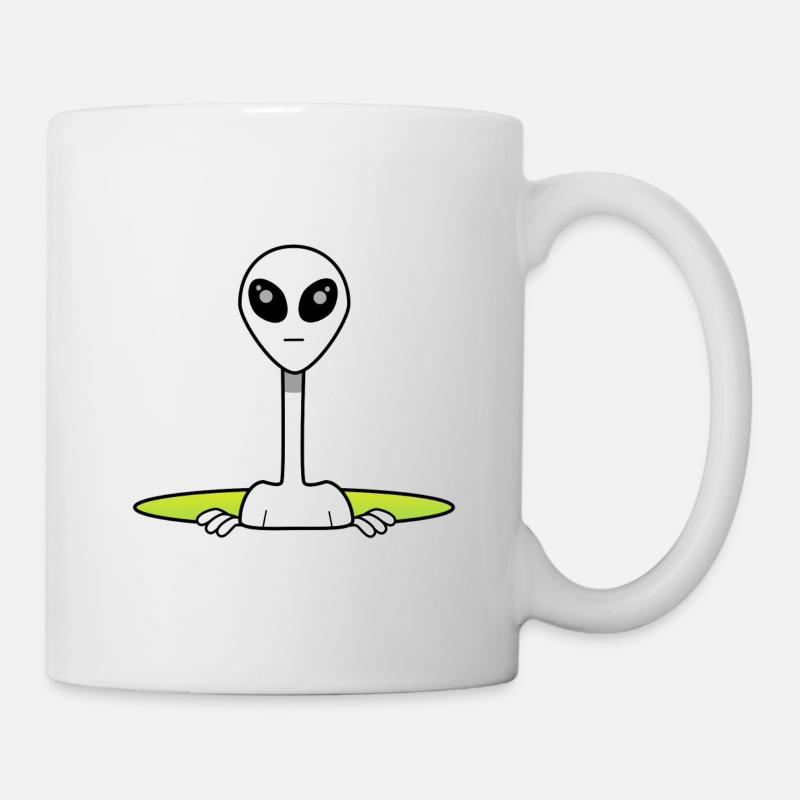 Alien aus dem All - Tasse - Weiß