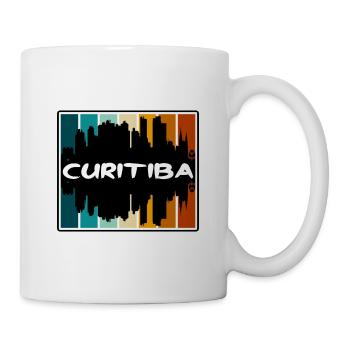 Curitiba Brazil Skyline Silhouette Travel Souvenir - Mug - white - Right