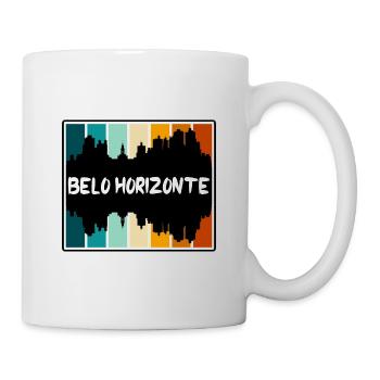 Belo Horizonte Brazil Skyline Silhouette Travel So - Mug - white - Right