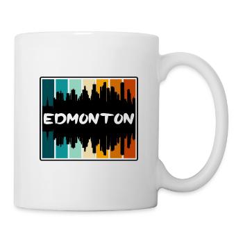 Edmonton Canada Skyline Silhouette Souvenir de voyage - Mug blanc - blanc - Droite