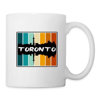 Toronto Kanada Skyline Silhouette Reisesouvenir - Tasse - Weiß - Rechts