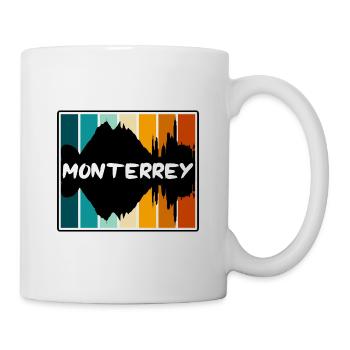 Monterrey Mexiko Skyline Silhouette Reise Souveni - Tasse - Weiß - Rechts