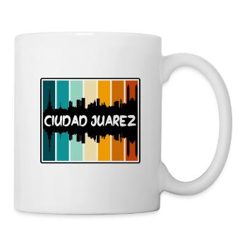 Ciudad Juarez Mexique Skyline Silhouette Voyage Sou - Mug blanc - blanc - Droite