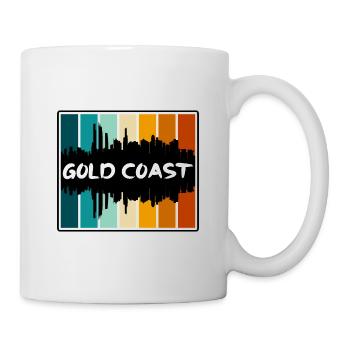 Gold Coast Australia Skyline Silhouette Travel Sou - Mug - white - Right