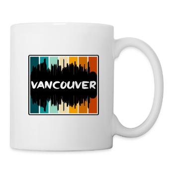 Vancouver Canada Skyline Silhouette Travel Souveni - Mug - white - Right