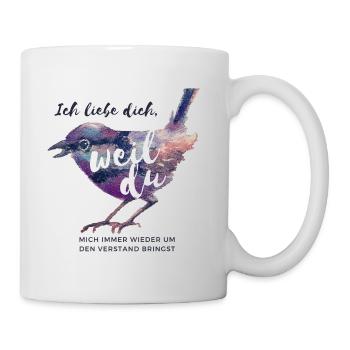 Sage jeden Tag ich liebe dich - Tasse - Weiß - Rechts