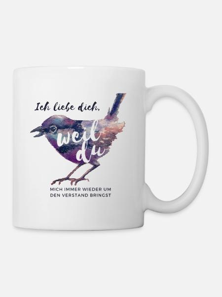 Sage jeden Tag ich liebe dich - Tasse - Weiß