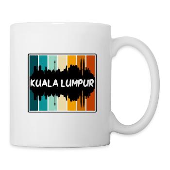 Kuala Lumpur Malaysia Skyline Silhouette Travel So - Mug - white - Right