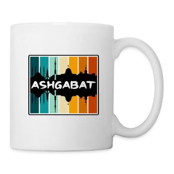 Ashgabat Turkmenistan Skyline Silhouette Travel So - Mug - white - Right