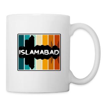 Islamabad Pakistan Skyline Silhouette Travel Souve - Mug - white - Right