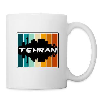 Tehran Iran Skyline Silhouette Travel Souvenir - Mug - white - Right