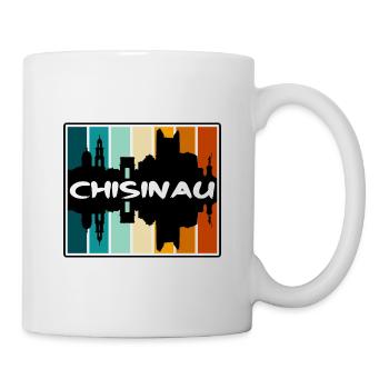 Chisinau Moldova Skyline Silhouette Travel Souveni - Mug - white - Right