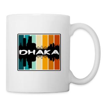 Dhaka Bangladesch Skyline Silhouette Travel Souveni - Tasse - Weiß - Rechts