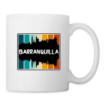 Barranquilla Colombie Skyline Silhouette Voyage So - Mug blanc - blanc - Droite