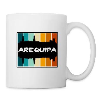 Arequipa Peru Skyline Silhouette Reise Souvenir - Tasse - Weiß - Rechts