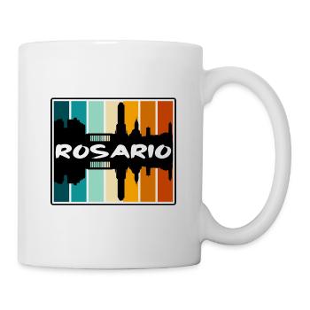 Rosario Argentine Skyline Silhouette Voyage Souven - Mug blanc - blanc - Droite