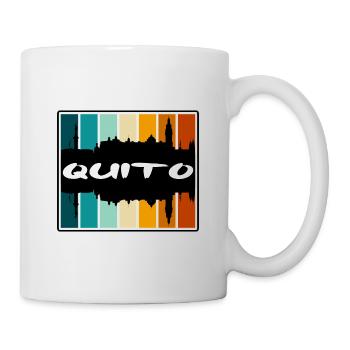 Quito Equador Skyline Silhouette Reisesouvenir - Tasse - Weiß - Rechts