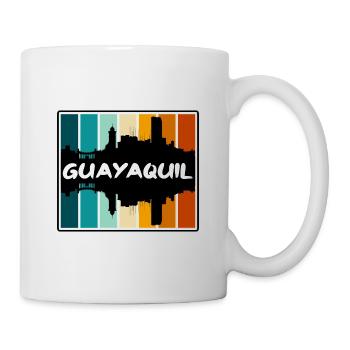 Guayaquil Equador Skyline Silhouette Travel Souven - Tasse - Weiß - Rechts