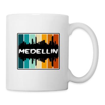 Medellin Kolumbien Skyline Silhouette Travel Souven - Tasse - Weiß - Rechts