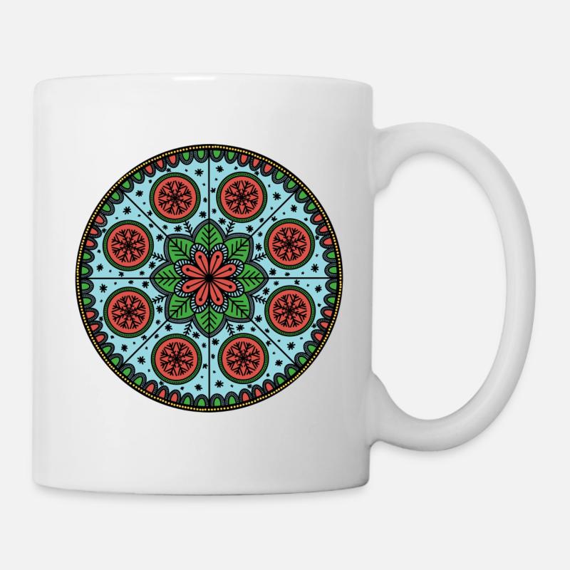 Christmas Mandala - Tasse - Weiß