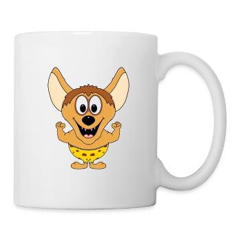 HYÄNE - FITNESS - BODYBUILDING - MUSKELN - TIER - Tasse - Weiß - Rechts