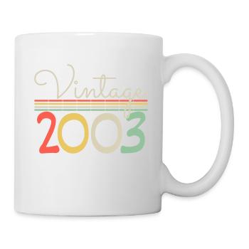 Jahrgang 2003 - Tasse - Weiß - Rechts
