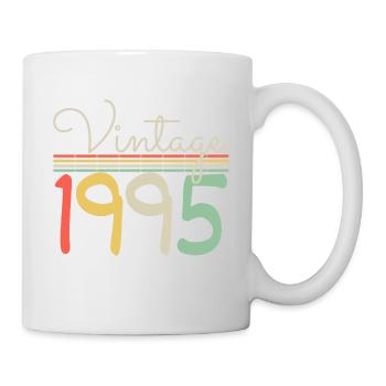 Jahrgang 1995 - Tasse - Weiß - Rechts