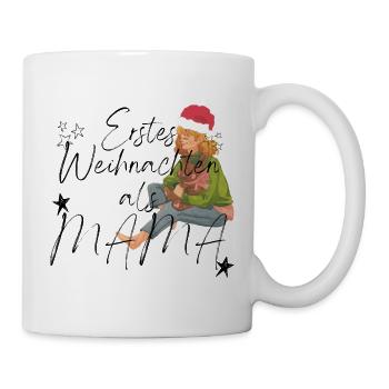 Erstes Weihnachten als Mama _ 1 - Tasse - Weiß - Rechts