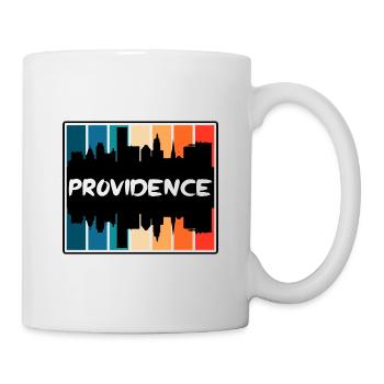 Providence Rhode Island Usa Skyline Silhouette Tra - Tasse - Weiß - Rechts