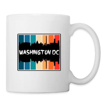 Washington Dc Washington Usa Skyline Silhouette Tr - Tasse - Weiß - Rechts