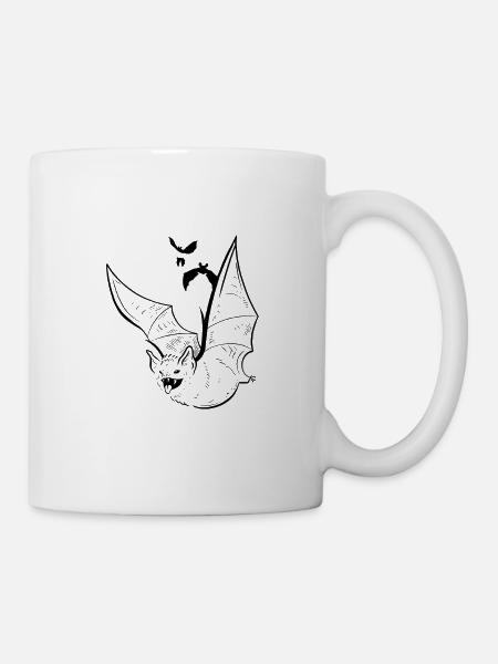 Chauves-souris Halloween - Mug blanc - blanc