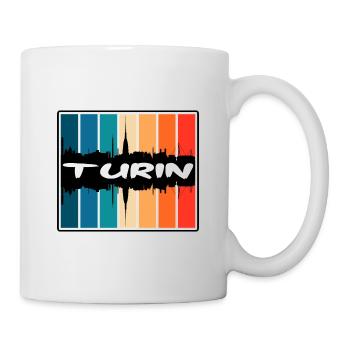 Turin Italien Skyline Silhouette Reise Souvenir - Tasse - Weiß - Rechts