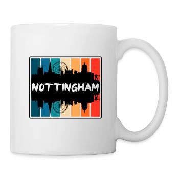 Nottingham England Skyline Silhouette Travel Souve - Mug - white - Right