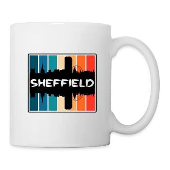 Sheffield England Skyline Silhouette Travel Souven - Mug - white - Right